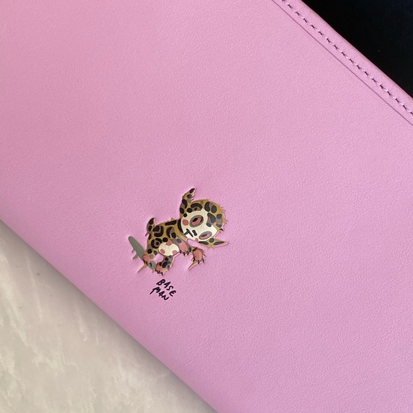 COACH GARY BASEMAN PURPLE ACCORDION WALLET - Picture 6 of 14